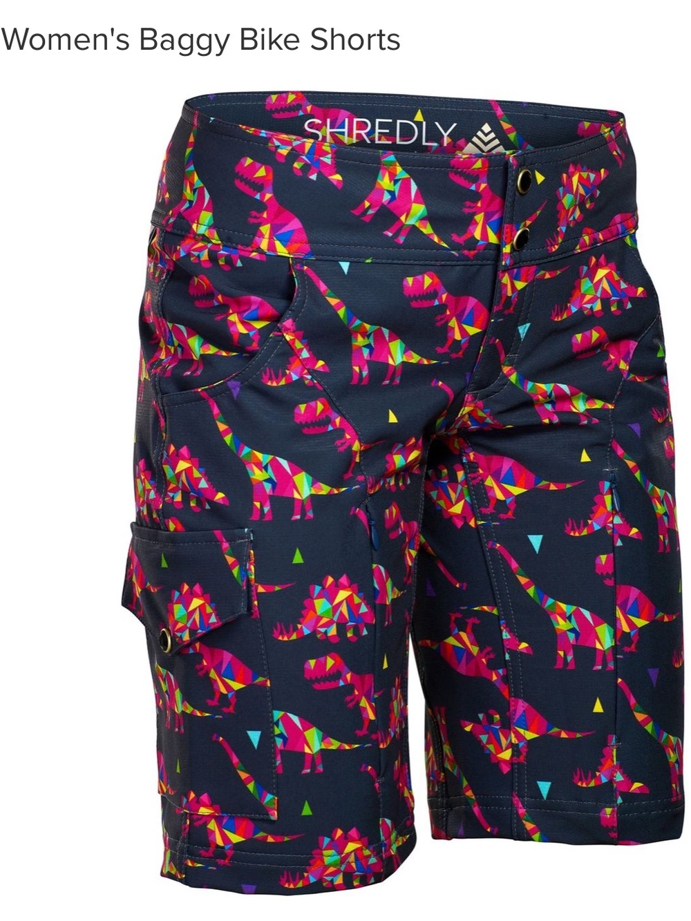 SHREDLY Jonesy MTB Mountain Bike Cycling Athletic Shorts In Dino Women’s Size 4